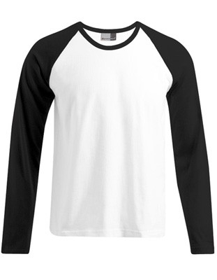Men`s Baseball-T Longsleeve White_Black