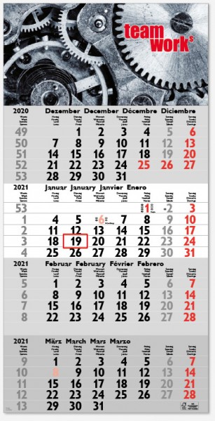 4Monatskalender Tetra Blau