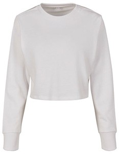 Sweatshirt Damen Langarm  White