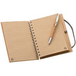 Mac-28909 Notizbuch mit Bambuscover