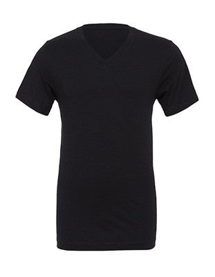 Sleeve V-Neck Tee Black