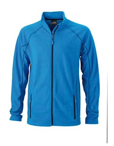 JN597 Men`s Structure Fleece Jacket__Aqua_Navy