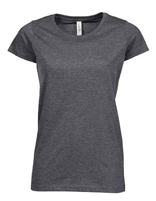 Womens Urban Melange Tee Black-Melange