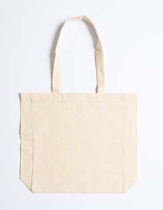 XT95 Baumwolltasche mit Seitenfalte_Natural
