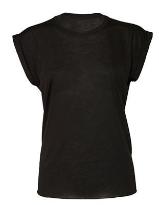 Women`s Flowy Muscle Tee Black