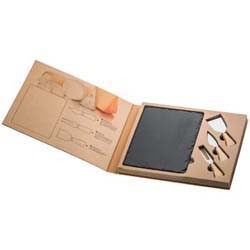 Mac-80190 Käseset mit Schieferplatte