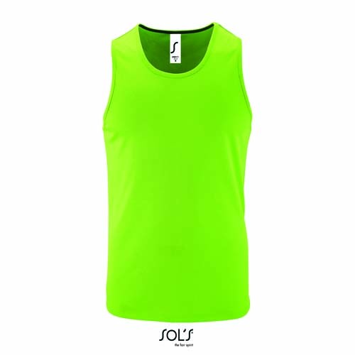 L02073 Sport Shirt Rundhals Ärmellos