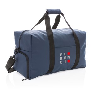 Schicke PU Wochenendtasche blau