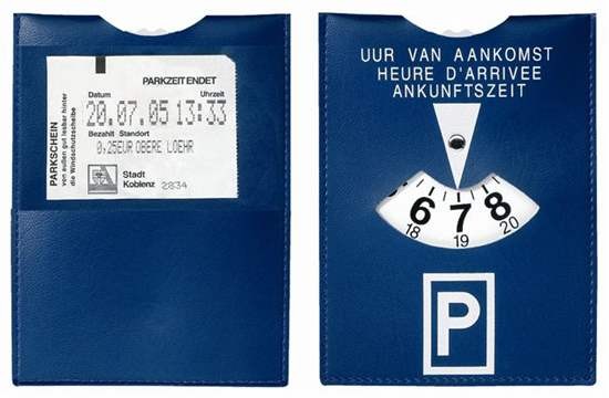 169-00 CreativDesign Parkscheibe "Duo", blau