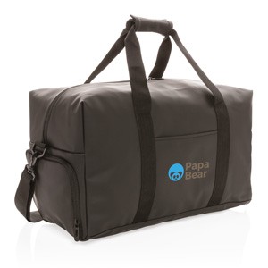 Schicke PU Wochenendtasche schwarz