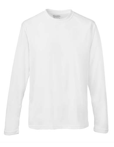 JC002 Long Sleeve Cool T_White