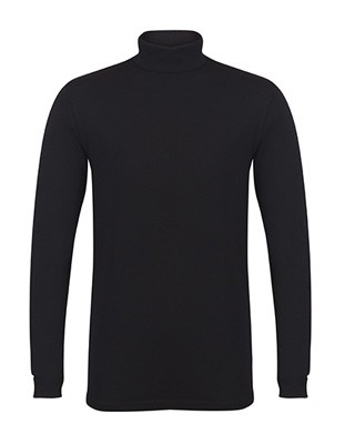 Men`s Feel Good Roll Neck Top Black