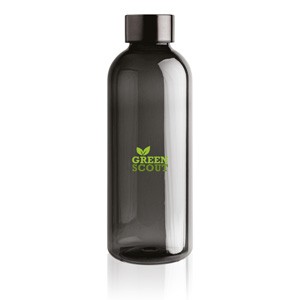 Trinkflasche mit Metalldeckel schwarz