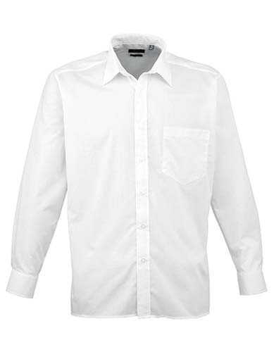 Men´s Poplin Long Sleeve Shirt_White