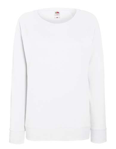 Ladies Lightweight Raglan Sweat_White