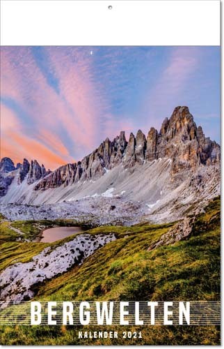 Bildkalender deutsch BERGWELTEN mit Klappfälzel