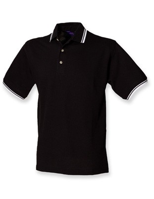  Piqué Polo Shirt Black_White
