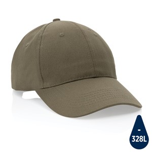 6 Panel Kappe aus 190gr grau