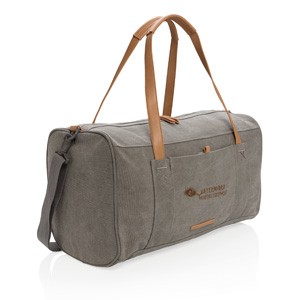 Canvas Reisetasche, grau