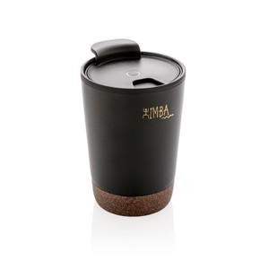 Kork Kaffeebecher schwarz