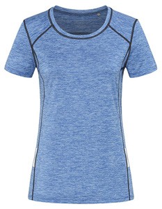 Recycelte Sports-T Reflect Frauen Blue-Heather