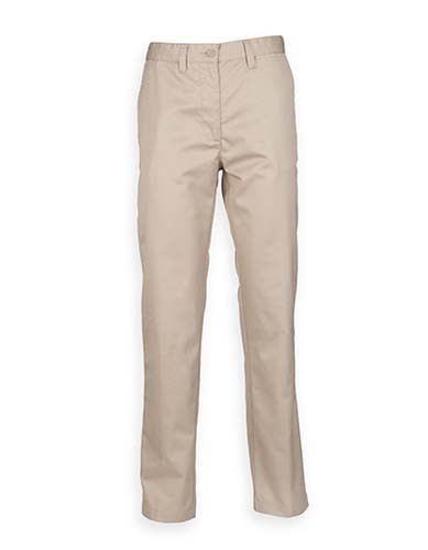 Ladies` 65/35 Poly/Cotton Chino_Stone