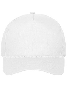 5 Panel Cap Bio Cotton White