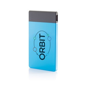 Flache Powerbank 4.600 mAh blau